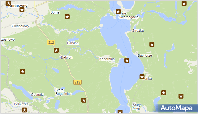 mapa Kopernica, Kopernica na mapie Targeo