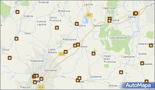 mapa Krobusz, Krobusz na mapie Targeo