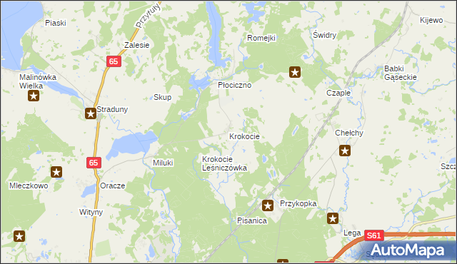 mapa Krokocie, Krokocie na mapie Targeo