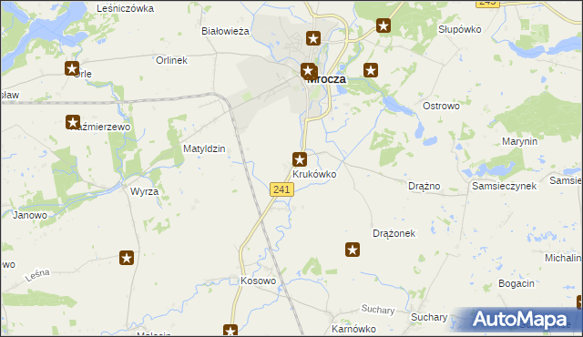 mapa Krukówko, Krukówko na mapie Targeo