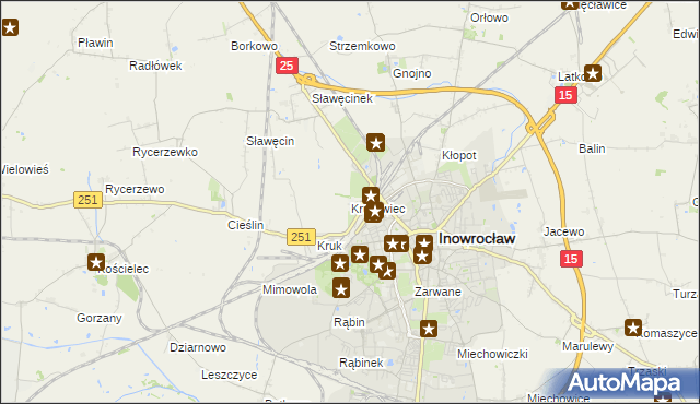 mapa Kruśliwiec, Kruśliwiec na mapie Targeo