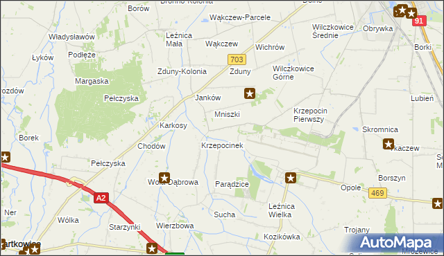 mapa Krzepocin Drugi, Krzepocin Drugi na mapie Targeo