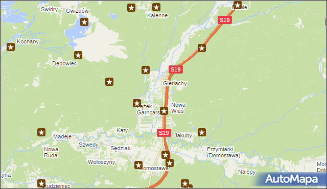 mapa Łążek Ordynacki, Łążek Ordynacki na mapie Targeo
