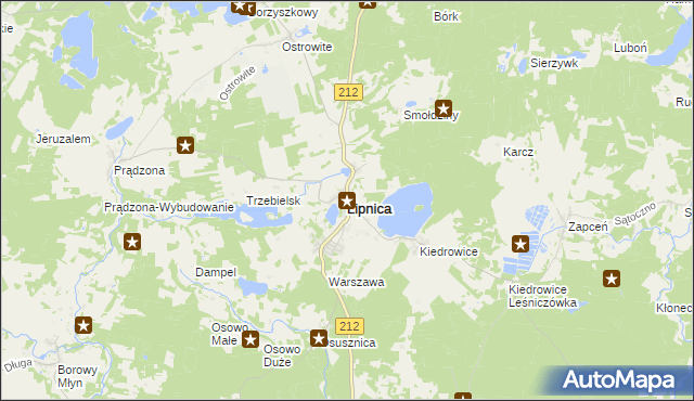 mapa Lipnica powiat bytowski, Lipnica powiat bytowski na mapie Targeo