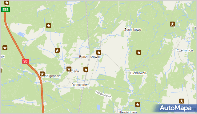 mapa Łoźnica, Łoźnica na mapie Targeo