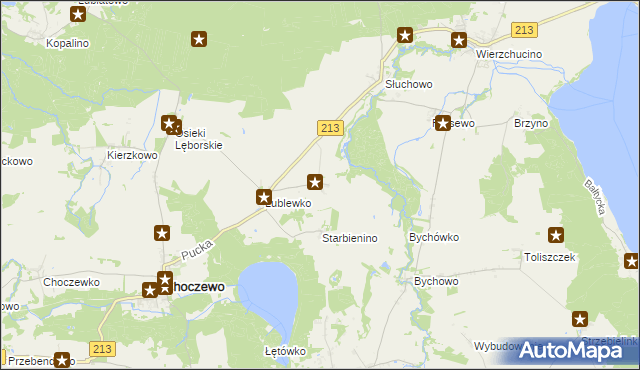 mapa Lublewo Lęborskie, Lublewo Lęborskie na mapie Targeo