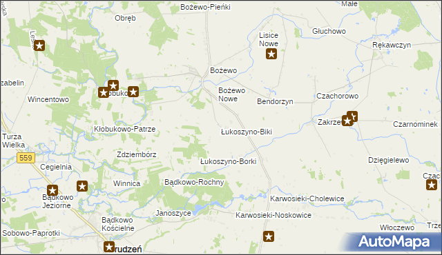 mapa Łukoszyno-Biki, Łukoszyno-Biki na mapie Targeo