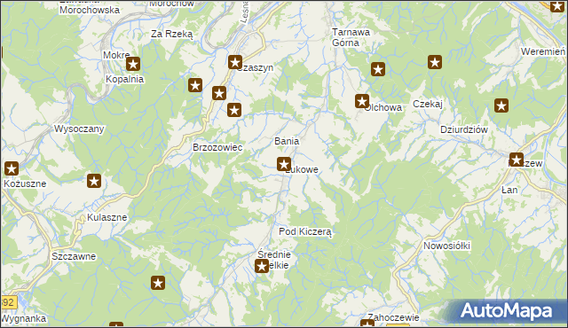 mapa Łukowe, Łukowe na mapie Targeo