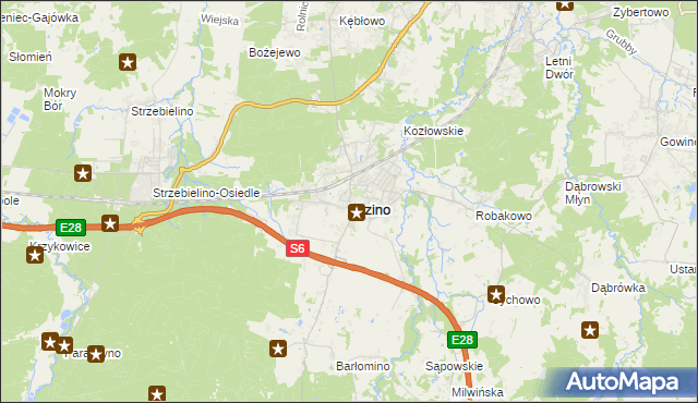 mapa Luzino, Luzino na mapie Targeo