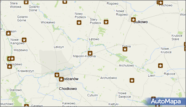 mapa Mąkolin, Mąkolin na mapie Targeo