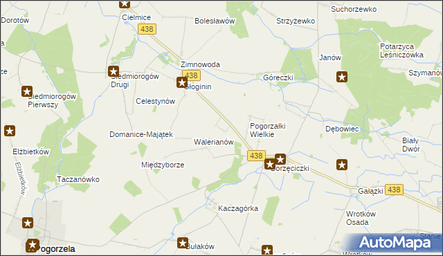 mapa Maksymilianów gmina Borek Wielkopolski, Maksymilianów gmina Borek Wielkopolski na mapie Targeo