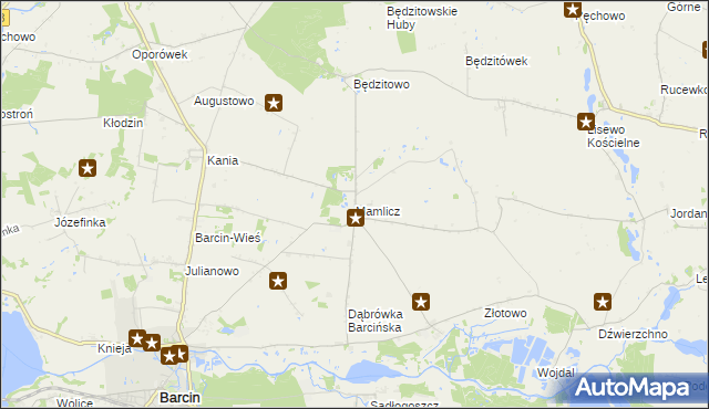 mapa Mamlicz, Mamlicz na mapie Targeo