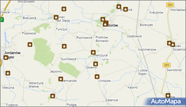 mapa Mańczyce, Mańczyce na mapie Targeo