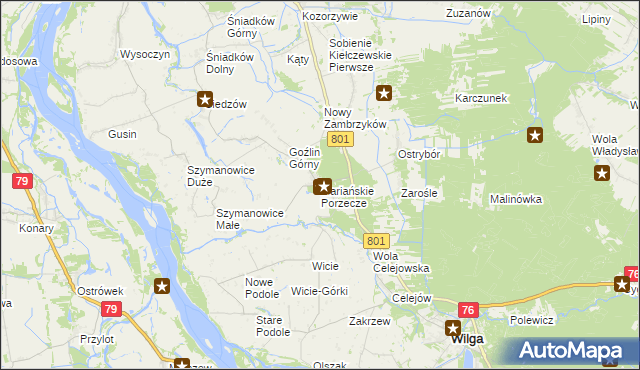 mapa Mariańskie Porzecze, Mariańskie Porzecze na mapie Targeo
