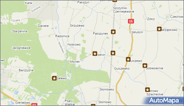 mapa Marzenin gmina Września, Marzenin gmina Września na mapie Targeo