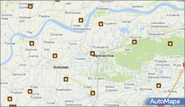 mapa Mędrzechów, Mędrzechów na mapie Targeo