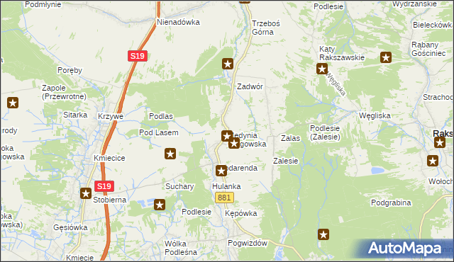 mapa Medynia Głogowska, Medynia Głogowska na mapie Targeo