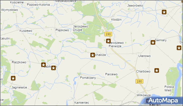 mapa Michalcza, Michalcza na mapie Targeo