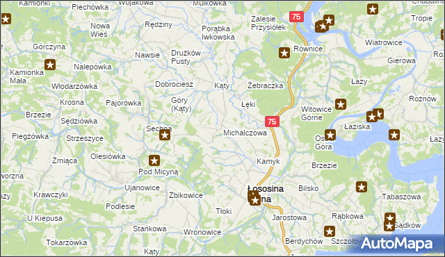 mapa Michalczowa, Michalczowa na mapie Targeo