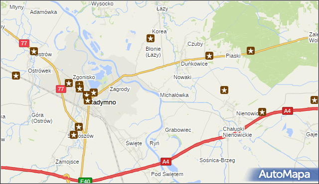 mapa Michałówka gmina Radymno, Michałówka gmina Radymno na mapie Targeo