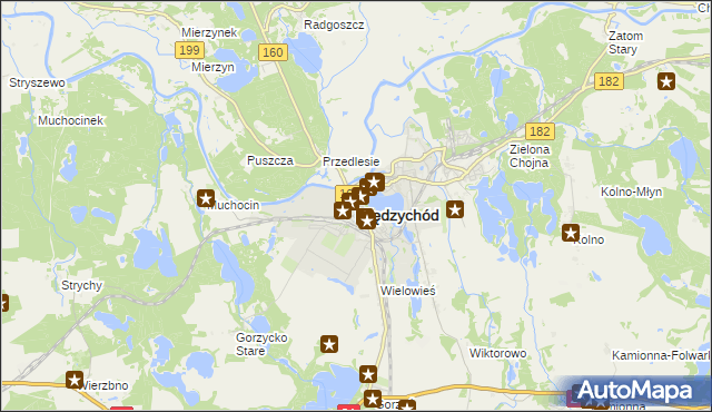 mapa Międzychód, Międzychód na mapie Targeo