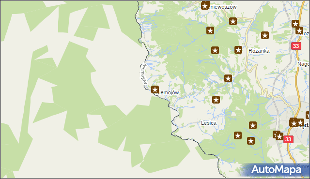 mapa Niemojów, Niemojów na mapie Targeo