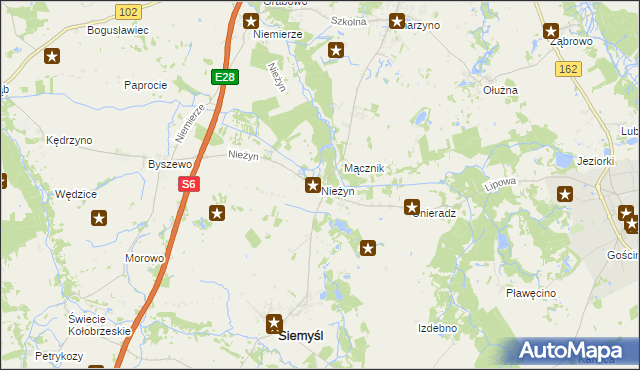 mapa Nieżyn, Nieżyn na mapie Targeo