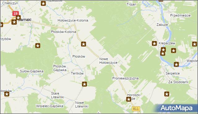 mapa Nowe Hołowczyce, Nowe Hołowczyce na mapie Targeo