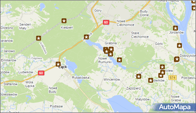 mapa Nowe Rumunki, Nowe Rumunki na mapie Targeo