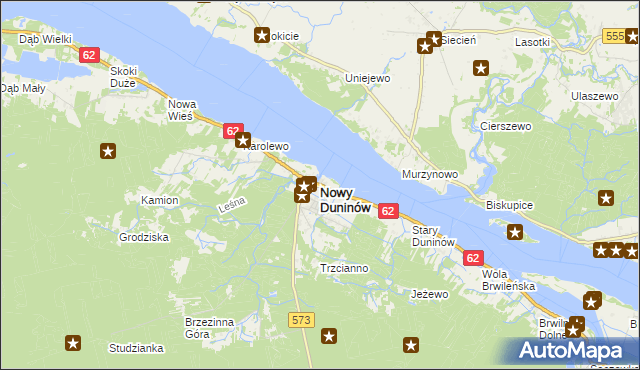 mapa Nowy Duninów, Nowy Duninów na mapie Targeo
