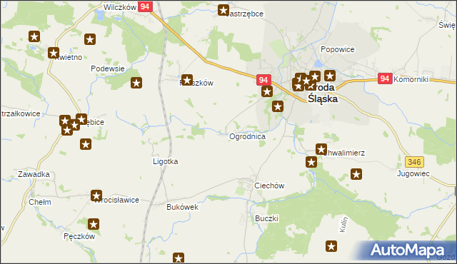 mapa Ogrodnica, Ogrodnica na mapie Targeo