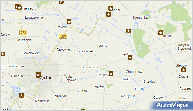 mapa Orątki Górne, Orątki Górne na mapie Targeo