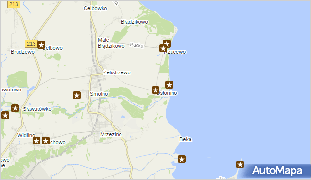 mapa Osłonino, Osłonino na mapie Targeo