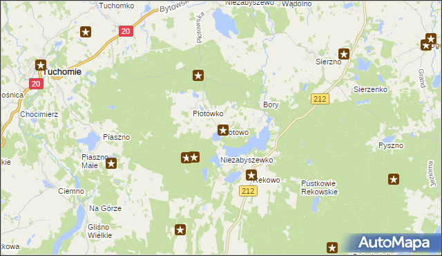mapa Płotowo, Płotowo na mapie Targeo