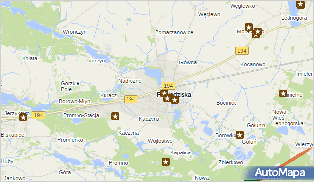 mapa Pobiedziska, Pobiedziska na mapie Targeo