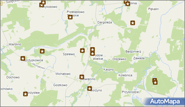 mapa Podole Wielkie, Podole Wielkie na mapie Targeo