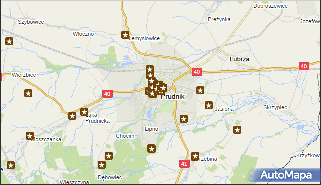mapa Prudnik, Prudnik na mapie Targeo