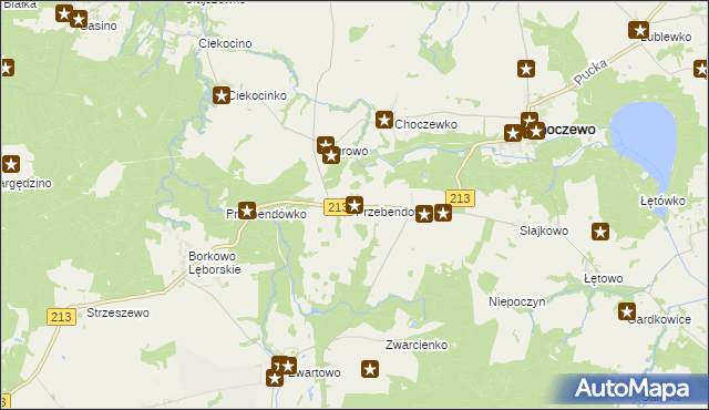mapa Przebendowo, Przebendowo na mapie Targeo