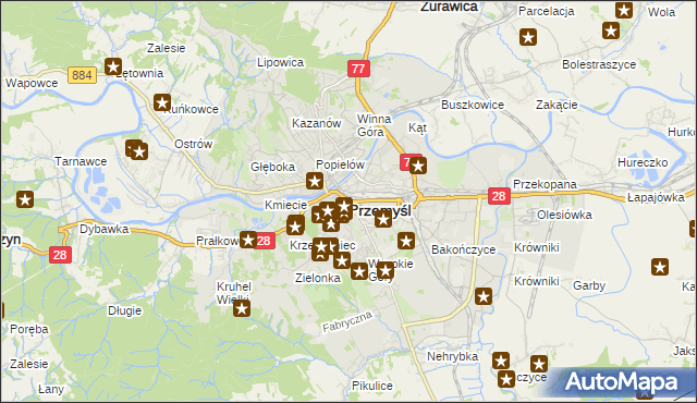 mapa Przemyśla, Przemyśl na mapie Targeo