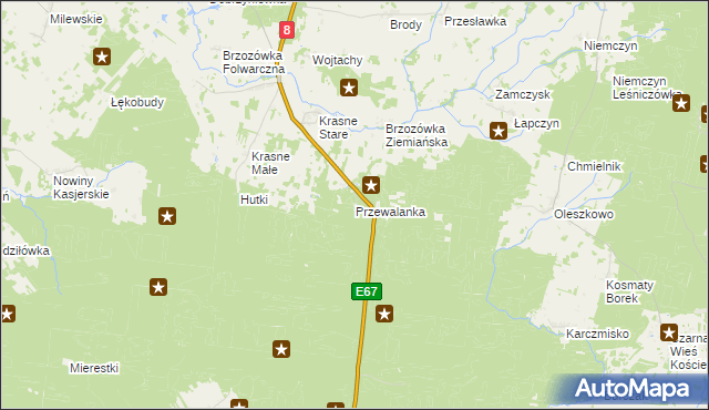 mapa Przewalanka, Przewalanka na mapie Targeo