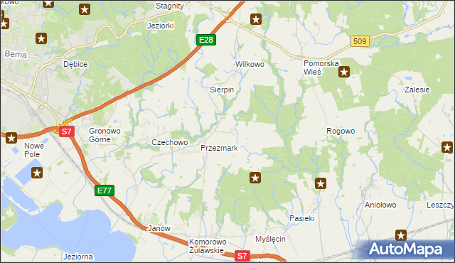 mapa Przezmark-Osiedle, Przezmark-Osiedle na mapie Targeo