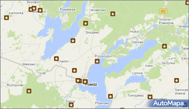 mapa Przybrodzin, Przybrodzin na mapie Targeo