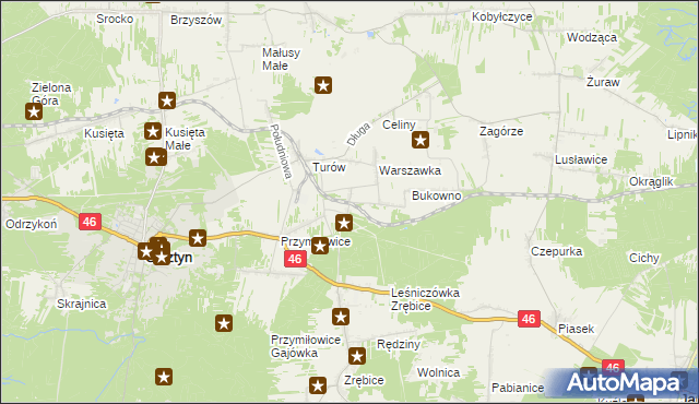 mapa Przymiłowice-Podgrabie, Przymiłowice-Podgrabie na mapie Targeo