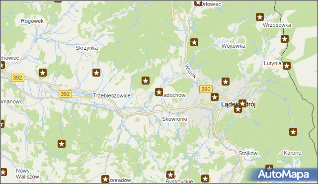 mapa Radochów, Radochów na mapie Targeo