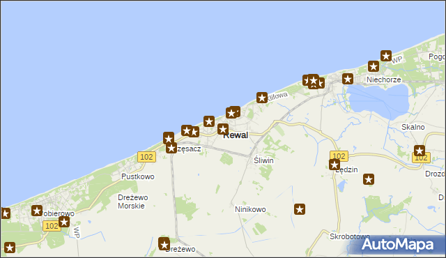 mapa Rewal, Rewal na mapie Targeo