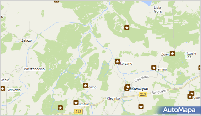 mapa Rówienko gmina Główczyce, Rówienko gmina Główczyce na mapie Targeo