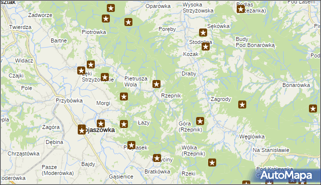 mapa Rzepnik, Rzepnik na mapie Targeo