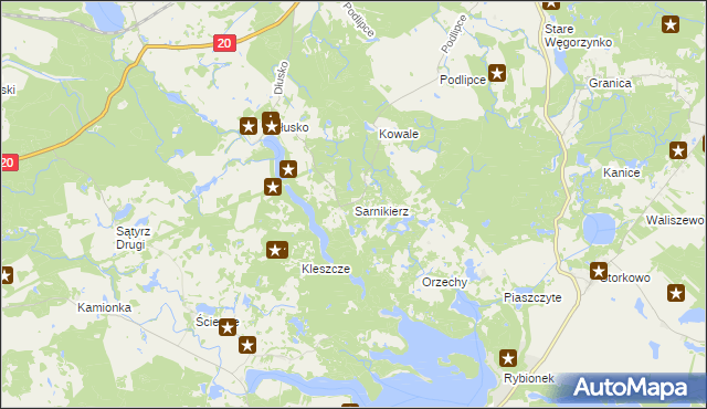 mapa Sarnikierz, Sarnikierz na mapie Targeo