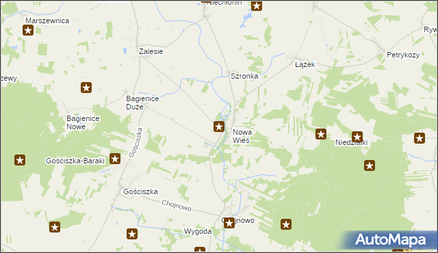 mapa Sarnowo gmina Kuczbork-Osada, Sarnowo gmina Kuczbork-Osada na mapie Targeo