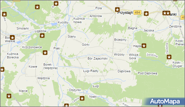 mapa Siekierowizna, Siekierowizna na mapie Targeo